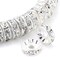 100Pcs Rondelle Spacer Beads 8mm Silver Plated Czech Crystal Rhinestone